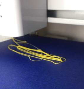 3D printer begins to print in mid-air