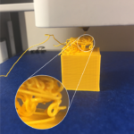 3D printer prints in mid air