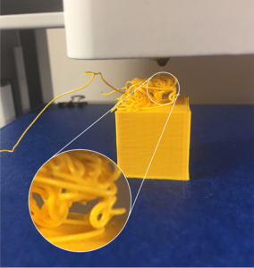 3D printer prints in mid air
