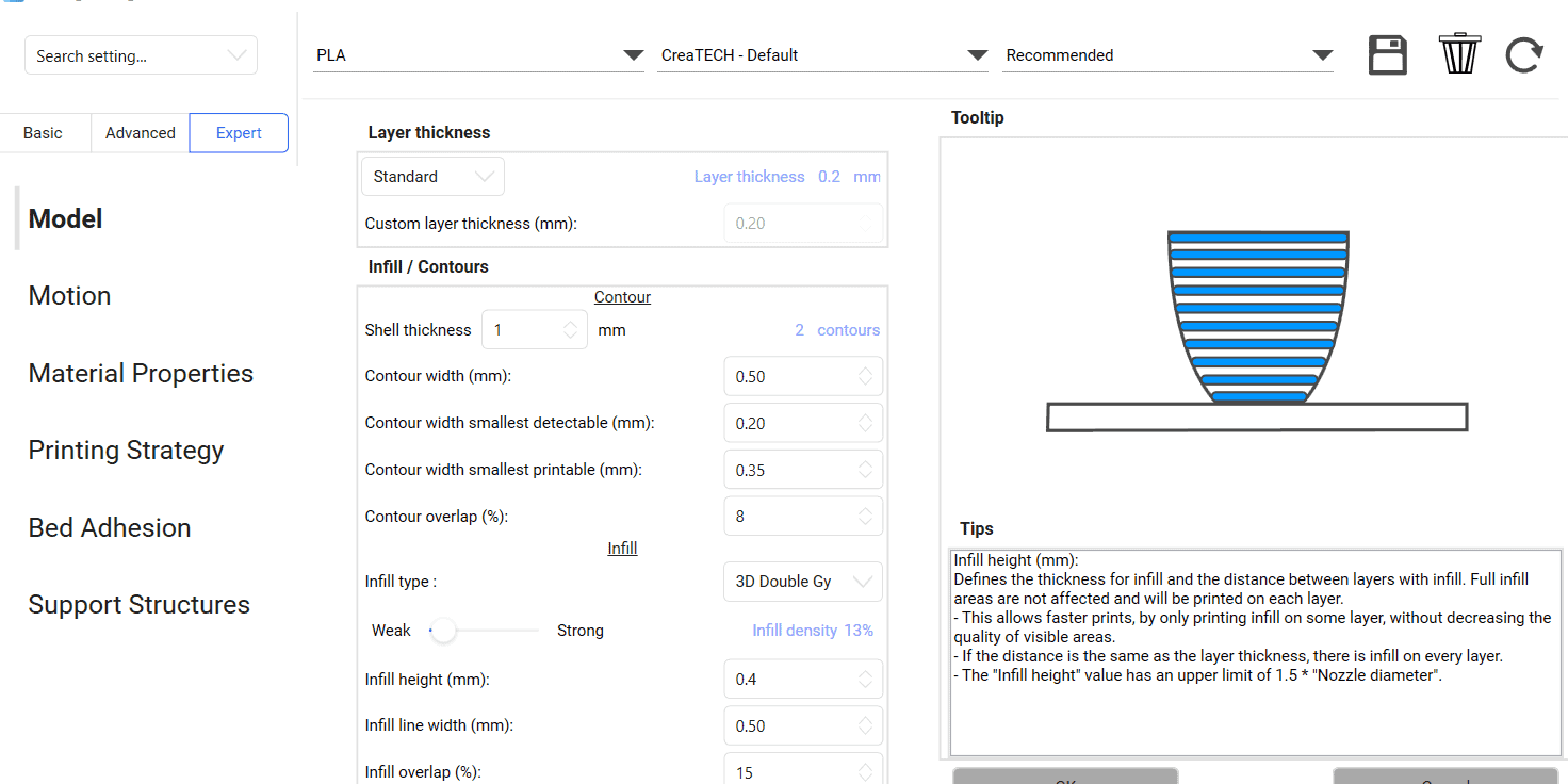 tooltip shell thickness