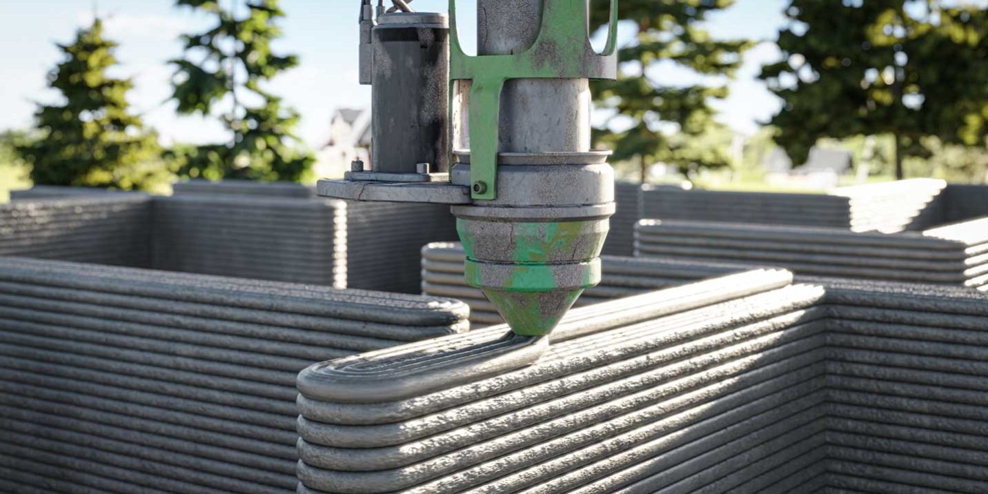 Printing with concrete