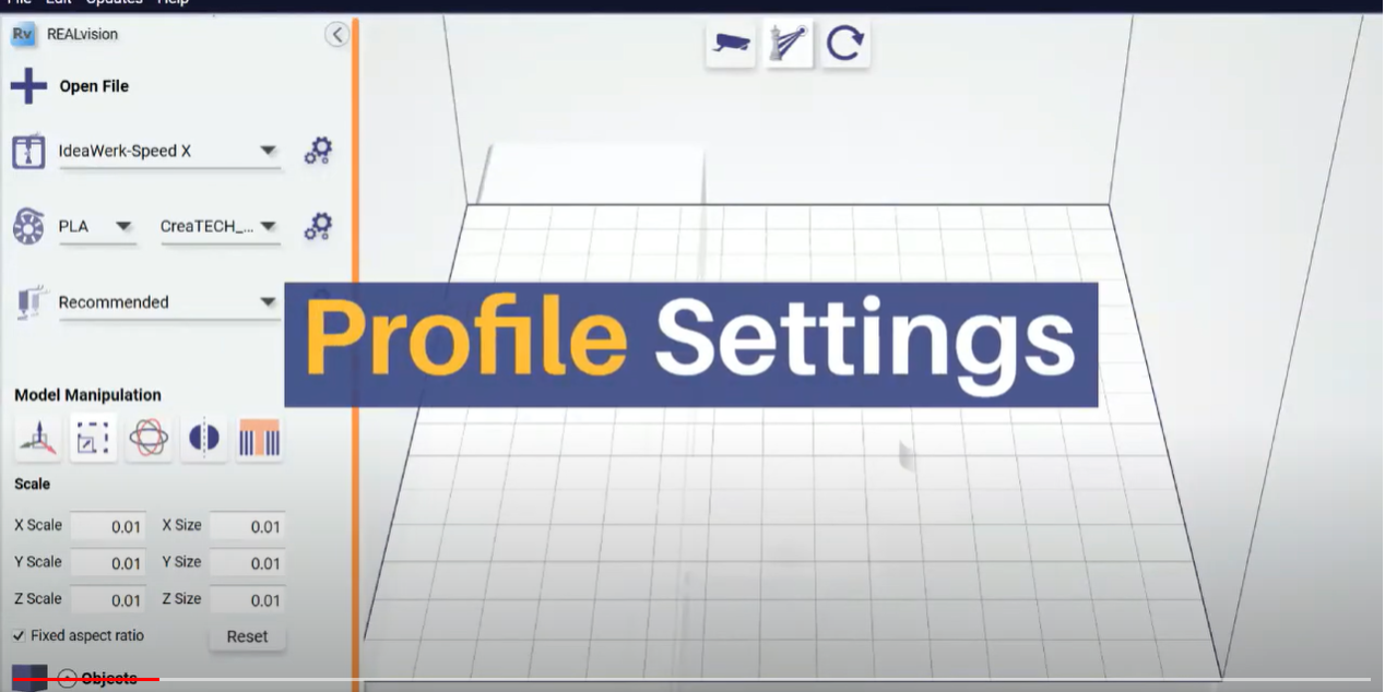 Basic profile settings Basic profile settings in REALvision Pro