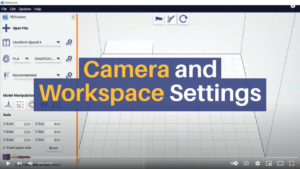 Camera and workspace settings in REALvision Pro