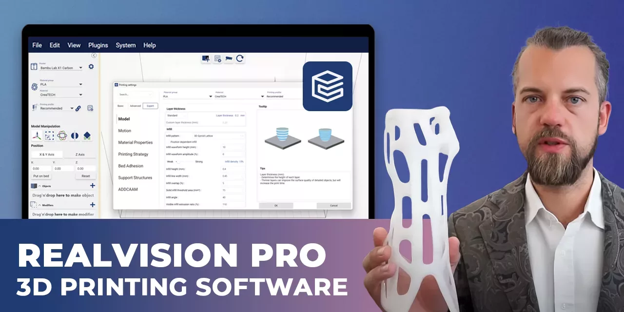 REALvision Pro 3D printing software REALvision Pro 3D printing software
