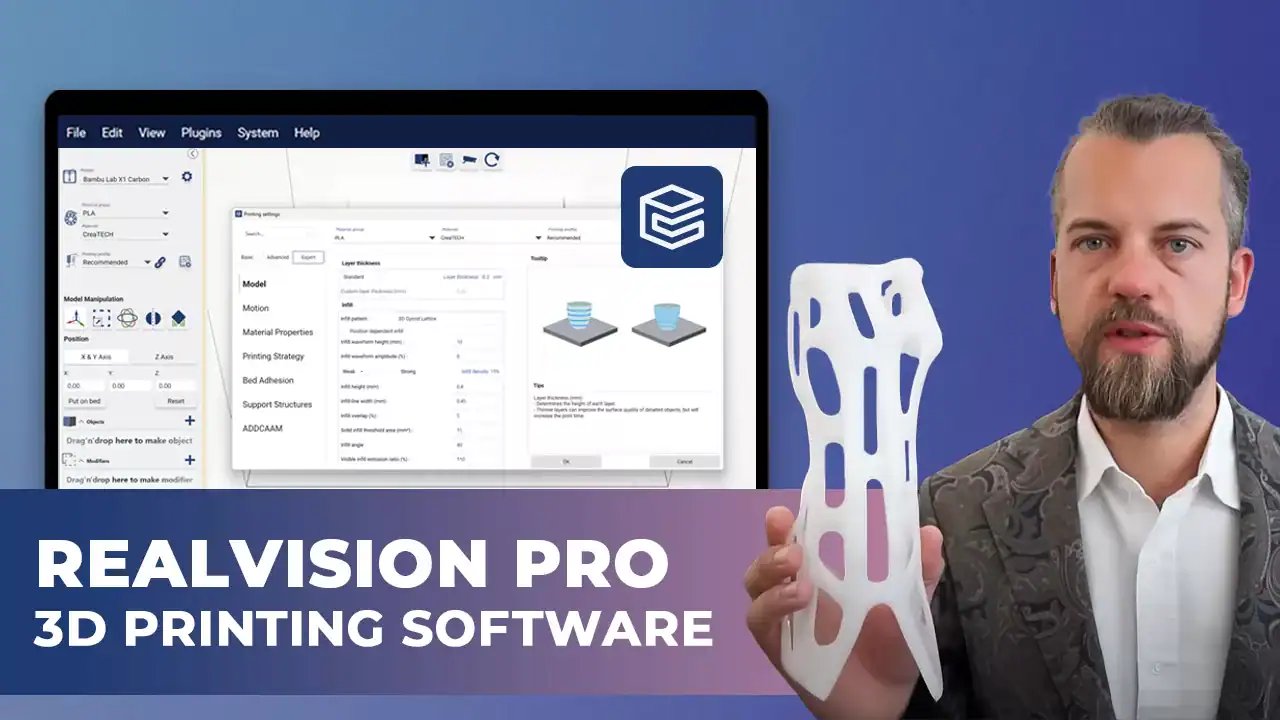 REALvision Pro 3D printing software