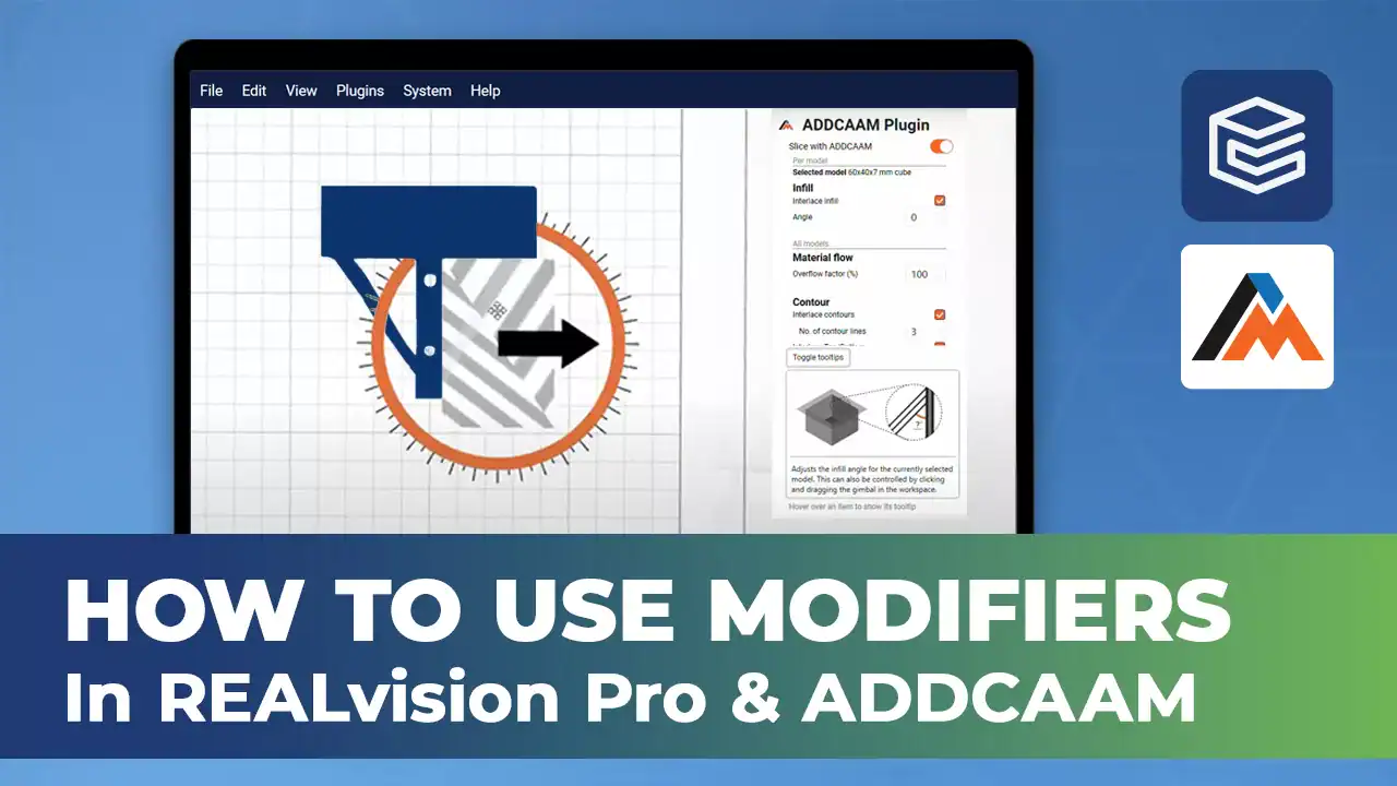 How to use modifiers with ADDCAAM