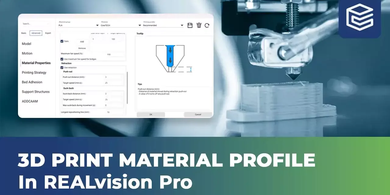 3D printing material profile REALvision Pro