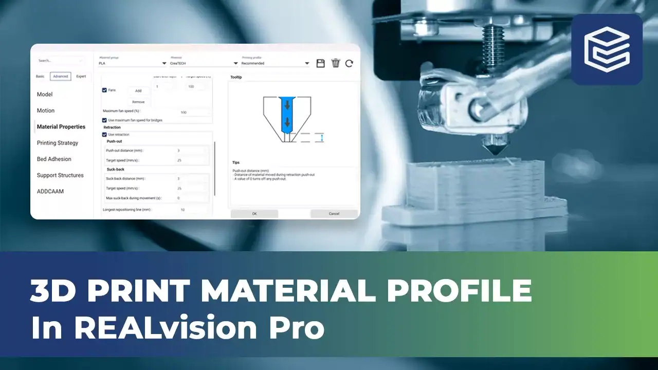 3D printing material profile REALvision Pro